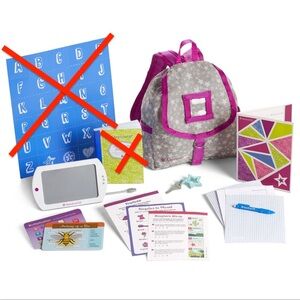 Retired American Girl School Backpack Set III